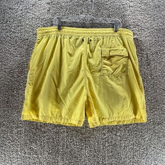 Vintage Polo Ralph Lauren Swim Trunks Men 2XL XXL Yellow Pockets Swimwear Shorts - Picture 7 of 12